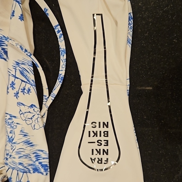 💕FRANKIES BIKINIS💕 Sand String Bikini Bottom  ~ Surfer Dude Print XL NWT - Picture 9 of 11